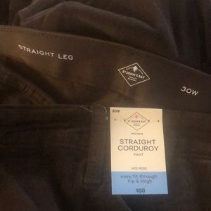 Corduroy Straight Pants